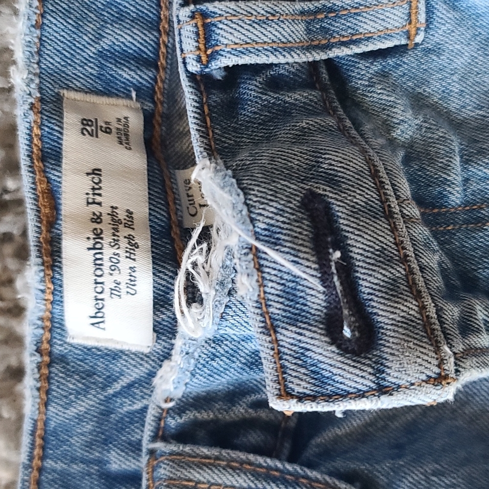 Abercrombie and Fitch  90s straight ultra high rise